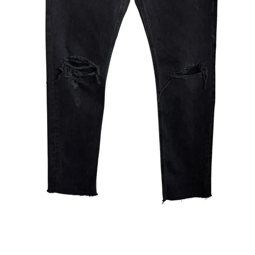Agolde Cherie High Rise Straight Leg Distressed‎ Jeans Denim Pants Womens 27